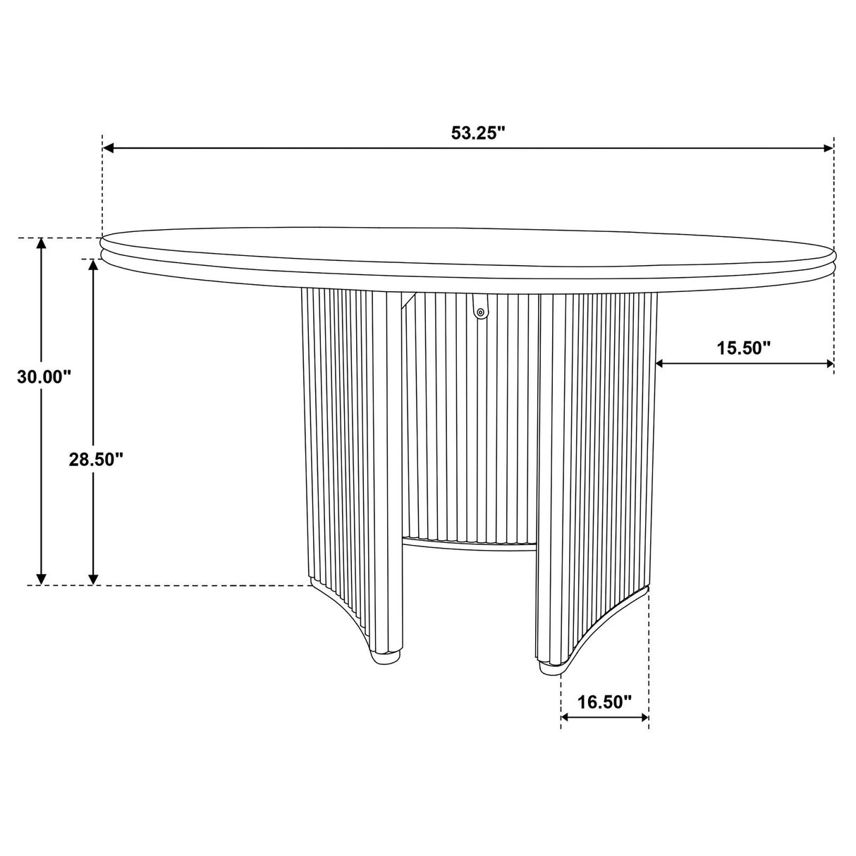 Adina Distressed Light Brown 53-inch Round Wood Dining Table from Coaster - Luna Furniture