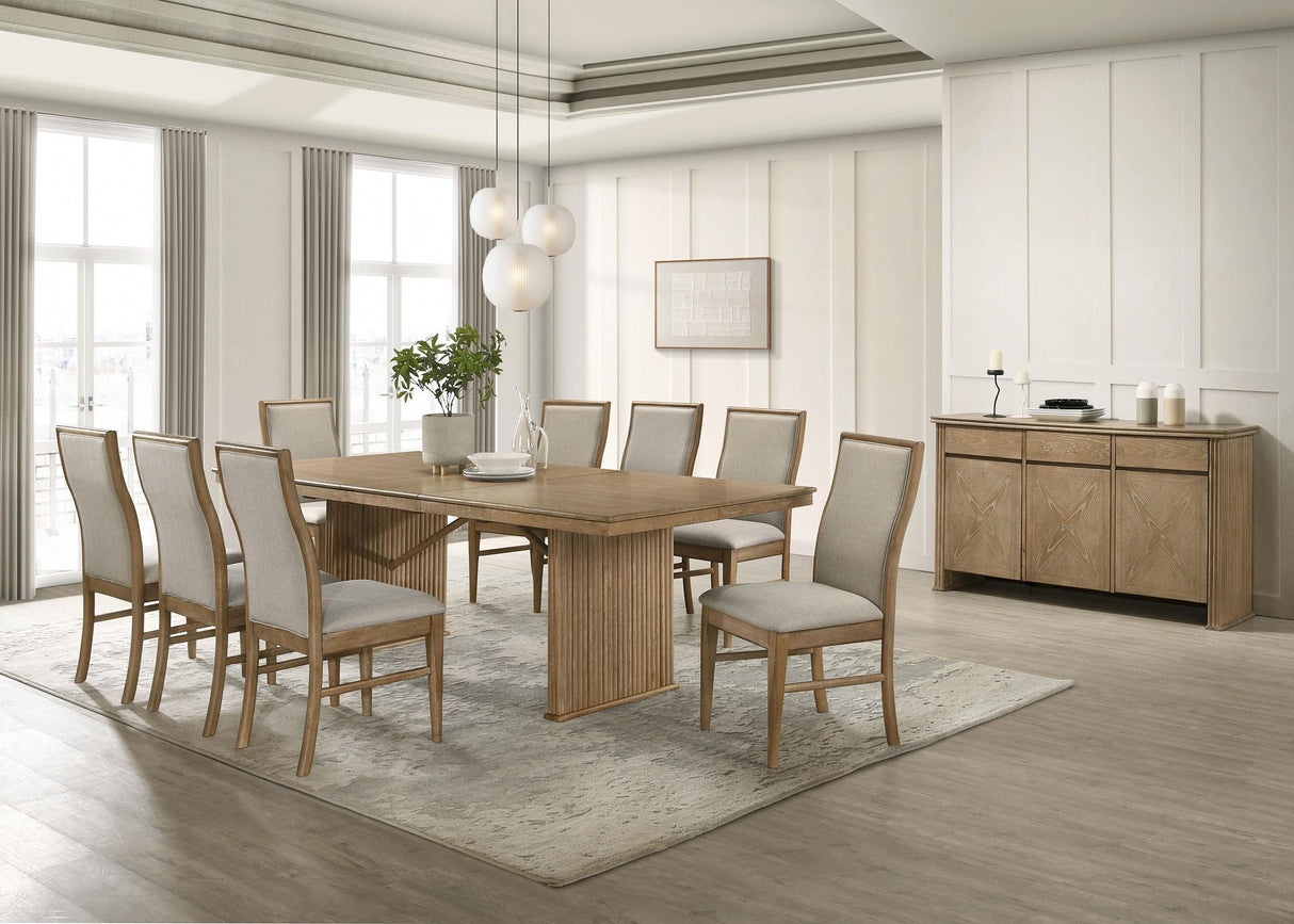 Adina Distressed Light Brown 2-Door Dining Sideboard Server from Coaster - Luna Furniture