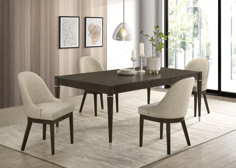 Reseda Ash Brown 5-Piece Rectangular Dining Set from Coaster - Luna Furniture