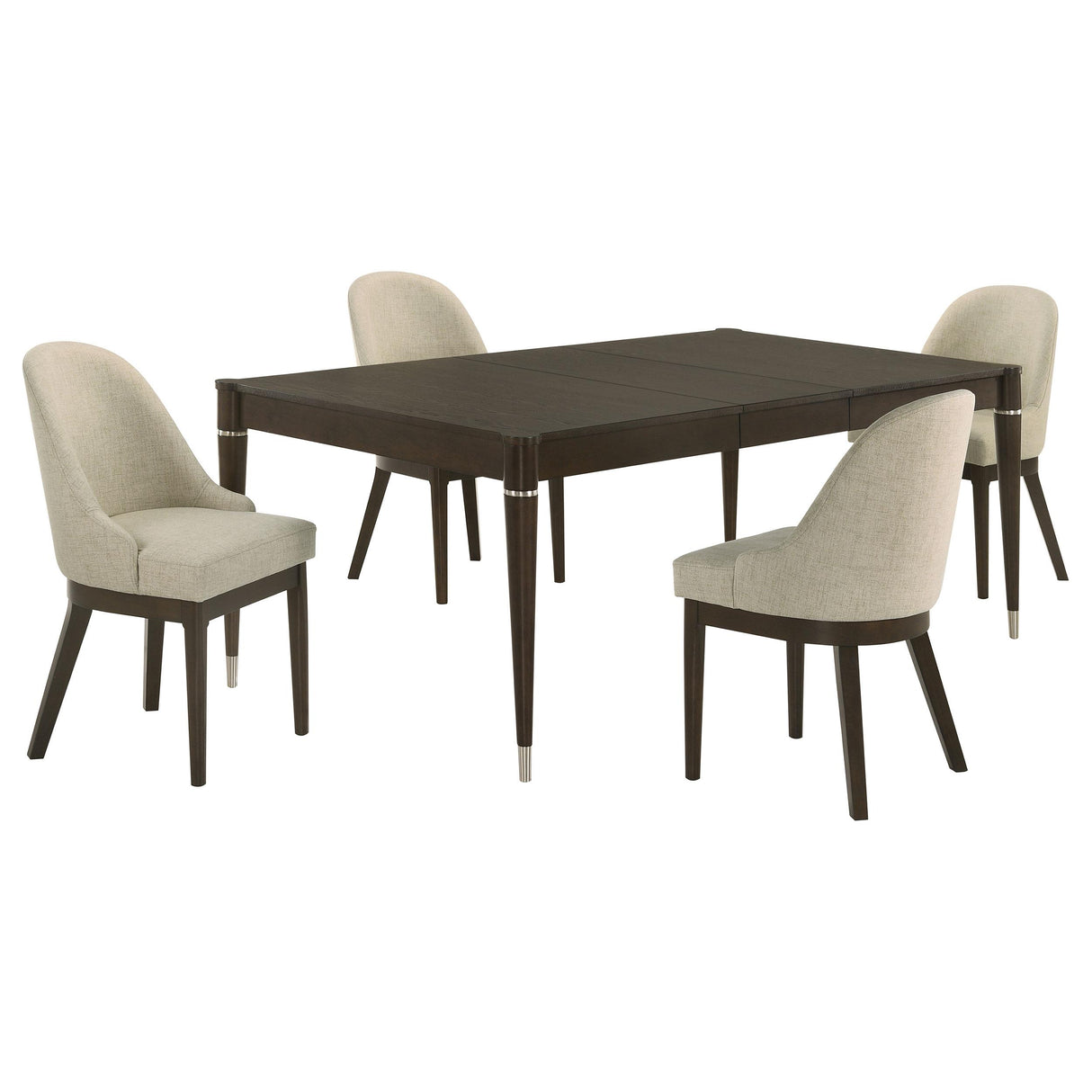 Reseda Ash Brown 5-Piece Rectangular Dining Set from Coaster - Luna Furniture