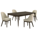 Reseda Ash Brown 5-Piece Rectangular Dining Set from Coaster - Luna Furniture