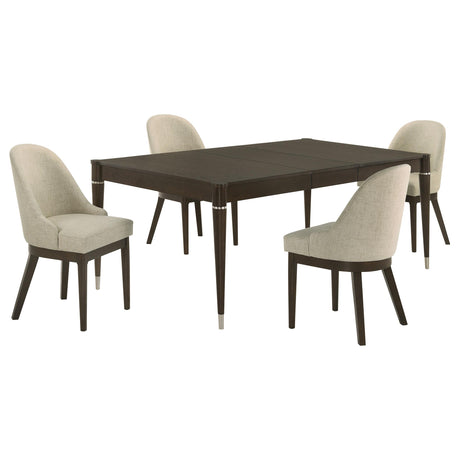 Reseda Ash Brown 5-Piece Rectangular Dining Set from Coaster - Luna Furniture