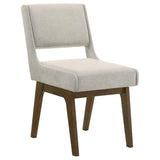Galindo Walnut/Light Gray 5-Piece 52-inch Round Dining Set from Coaster - Luna Furniture