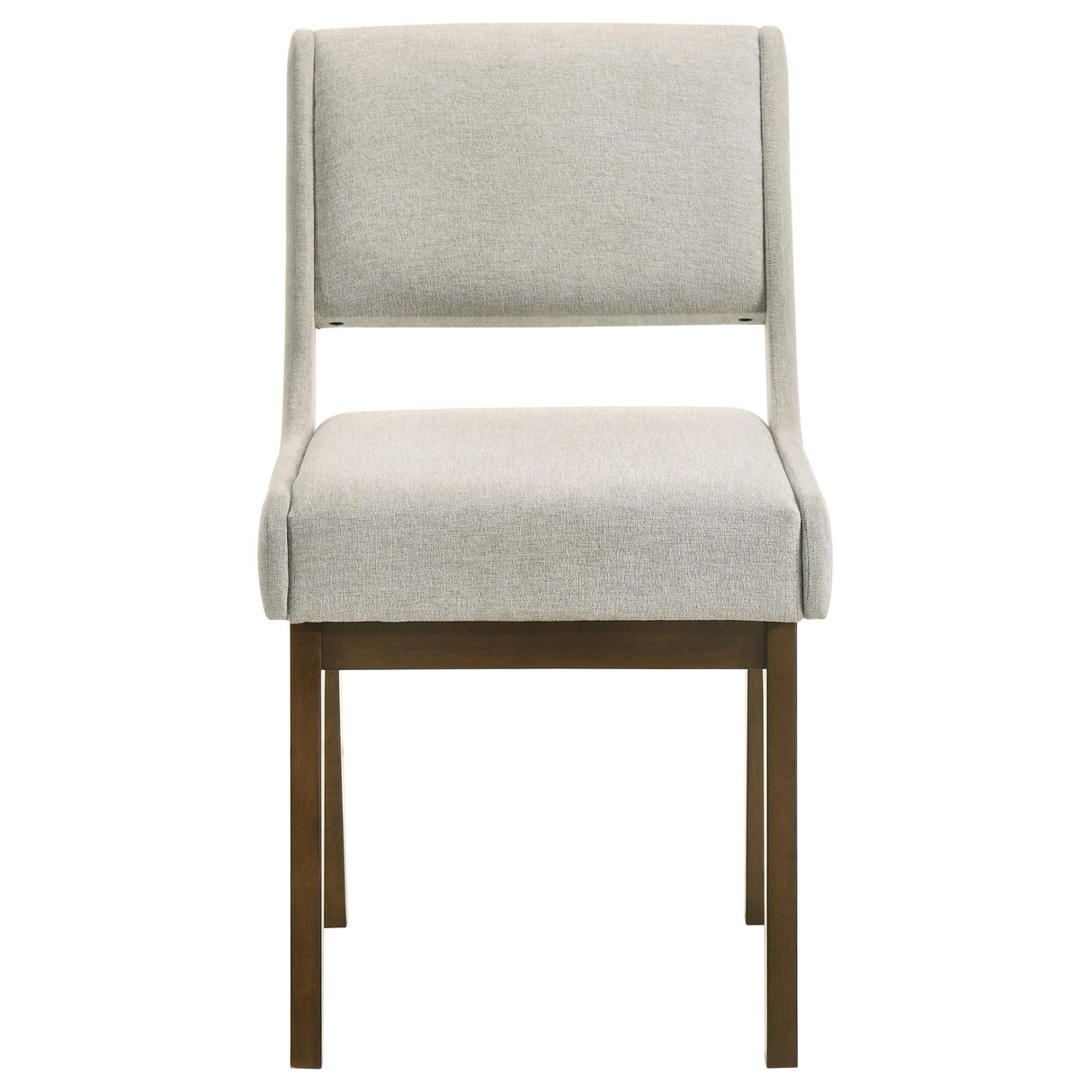 Galindo Upholstered Dining Side Chair Light Grey (Set of 2) from Coaster - Luna Furniture