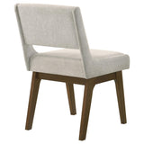 Galindo Upholstered Dining Side Chair Light Grey (Set of 2) from Coaster - Luna Furniture