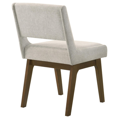 Galindo Light Gray Upholstered Dining Side Chair, Set of 2 from Coaster - Luna Furniture