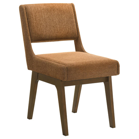 Galindo Nutmeg/Walnut Upholstered Dining Side Chair, Set of 2 from Coaster - Luna Furniture