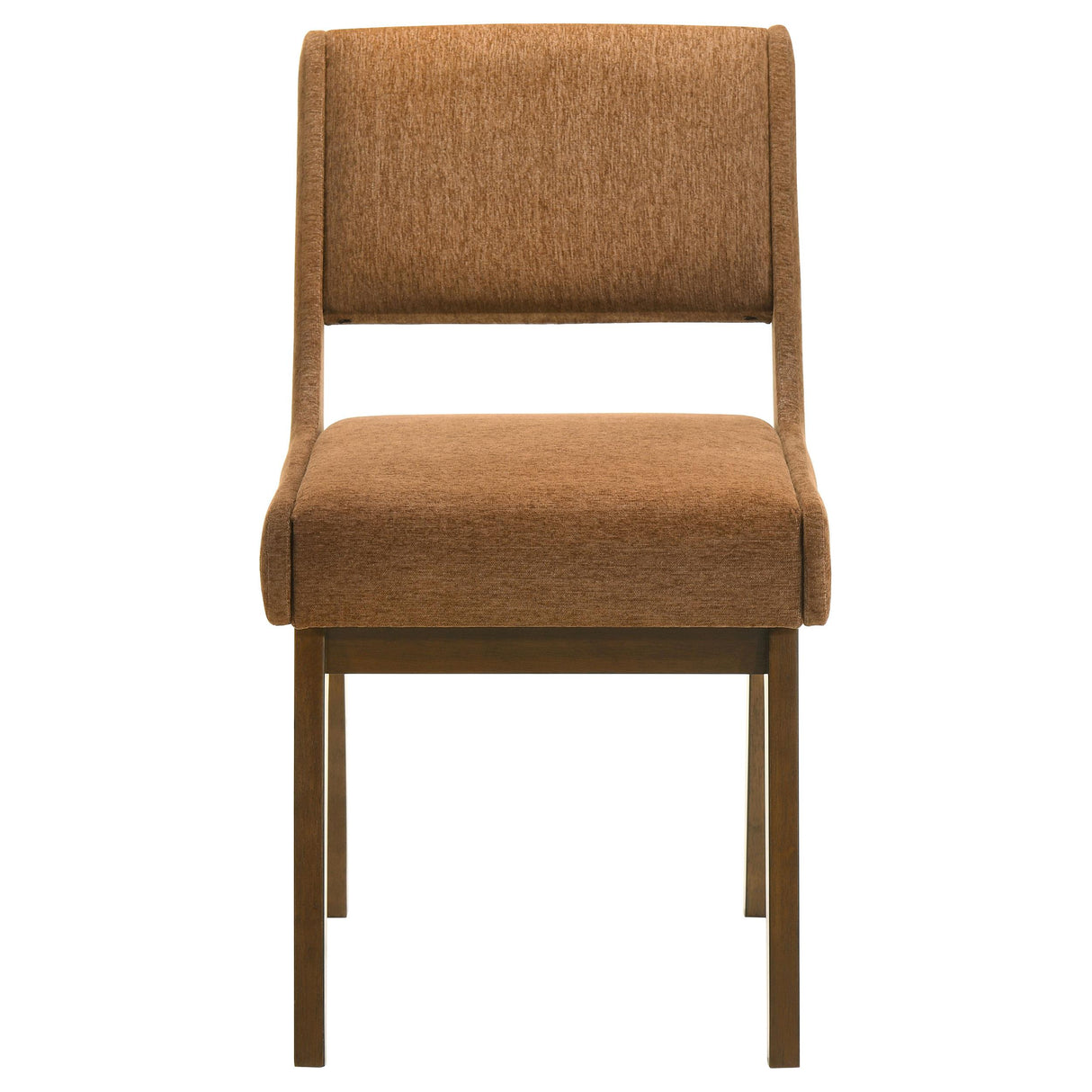 Galindo Nutmeg / Walnut Upholstered Dining Side Chair (Set of 2) from Coaster - Luna Furniture
