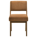 Galindo Nutmeg / Walnut Upholstered Dining Side Chair (Set of 2) from Coaster - Luna Furniture