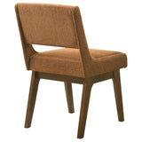 Galindo Nutmeg / Walnut Upholstered Dining Side Chair (Set of 2) from Coaster - Luna Furniture