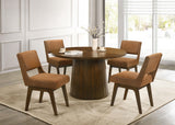 Galindo Nutmeg / Walnut Upholstered Dining Side Chair (Set of 2) from Coaster - Luna Furniture