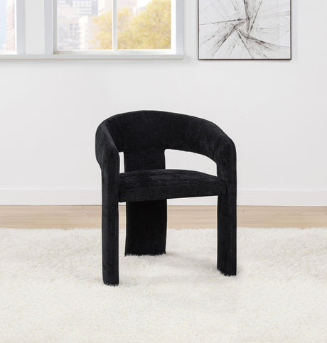 Carlow Black Upholstered Dining Arm Chair, Set of 2 from Coaster - Luna Furniture