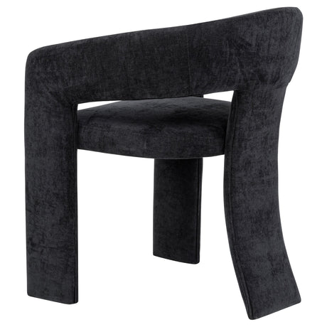 Carlow Black Upholstered Dining Arm Chair, Set of 2 from Coaster - Luna Furniture