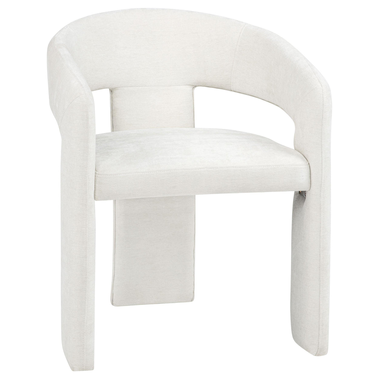 Carlow White Upholstered Dining Arm Chair, Set of 2 from Coaster - Luna Furniture