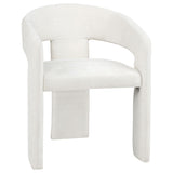 Carlow White Upholstered Dining Arm Chair, Set of 2 from Coaster - Luna Furniture