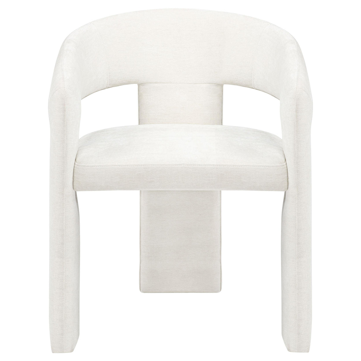 Carlow White Upholstered Dining Arm Chair, Set of 2 from Coaster - Luna Furniture