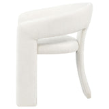 Carlow White Upholstered Dining Arm Chair, Set of 2 from Coaster - Luna Furniture