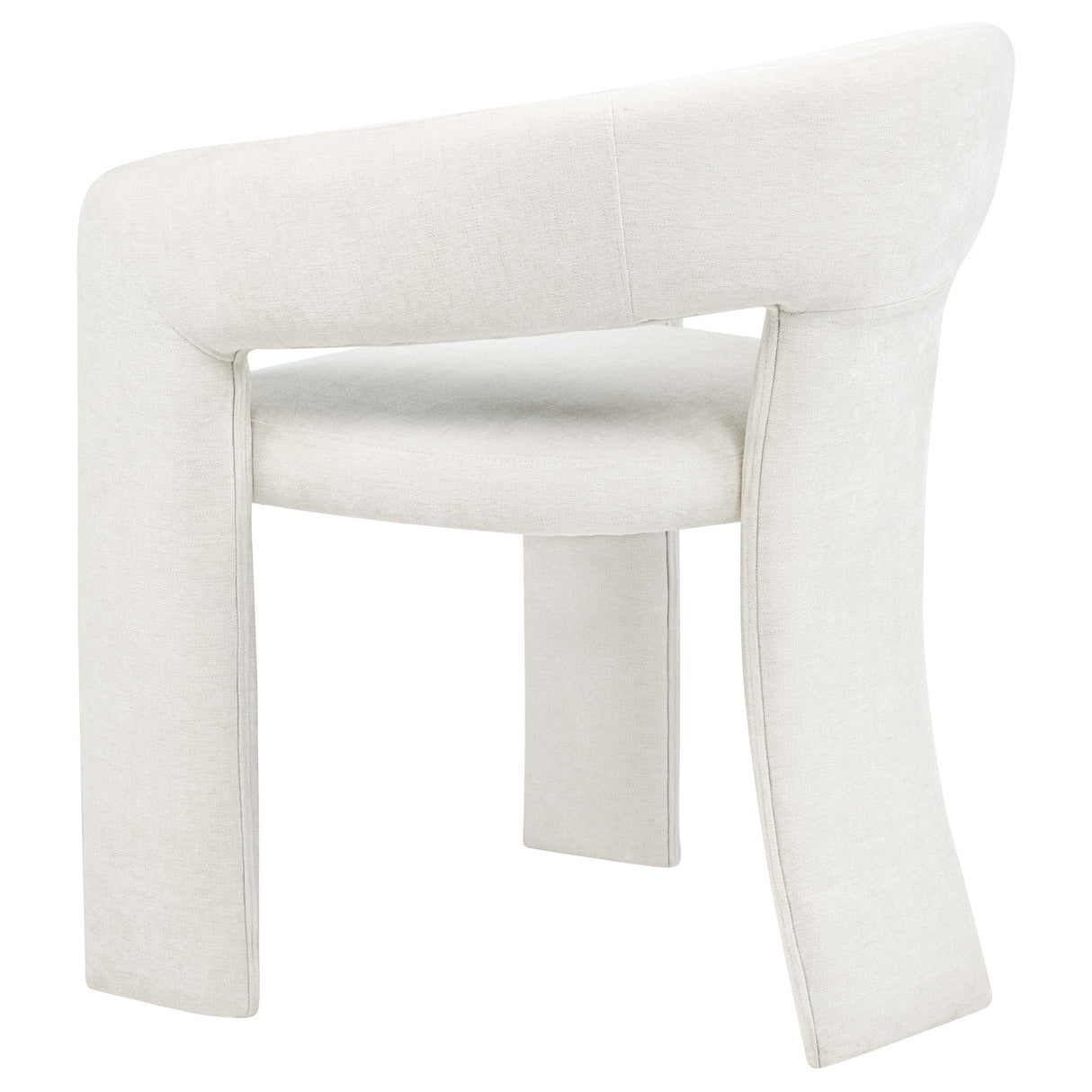Carlow White Upholstered Dining Arm Chair, Set of 2 from Coaster - Luna Furniture