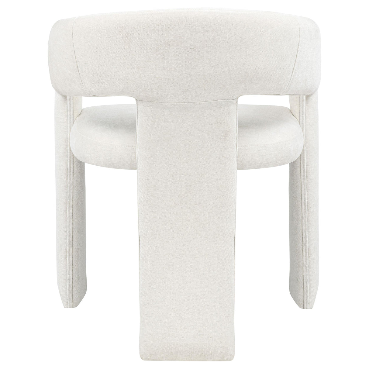 Carlow White Upholstered Dining Arm Chair, Set of 2 from Coaster - Luna Furniture