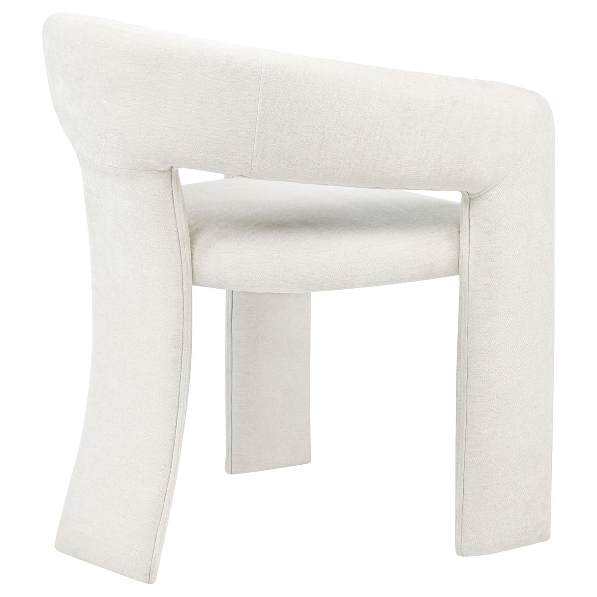 Carlow White Upholstered Dining Arm Chair, Set of 2 from Coaster - Luna Furniture