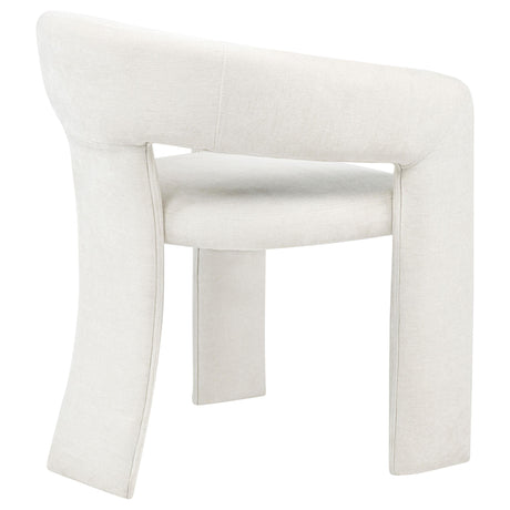 Carlow White Upholstered Dining Arm Chair, Set of 2 from Coaster - Luna Furniture