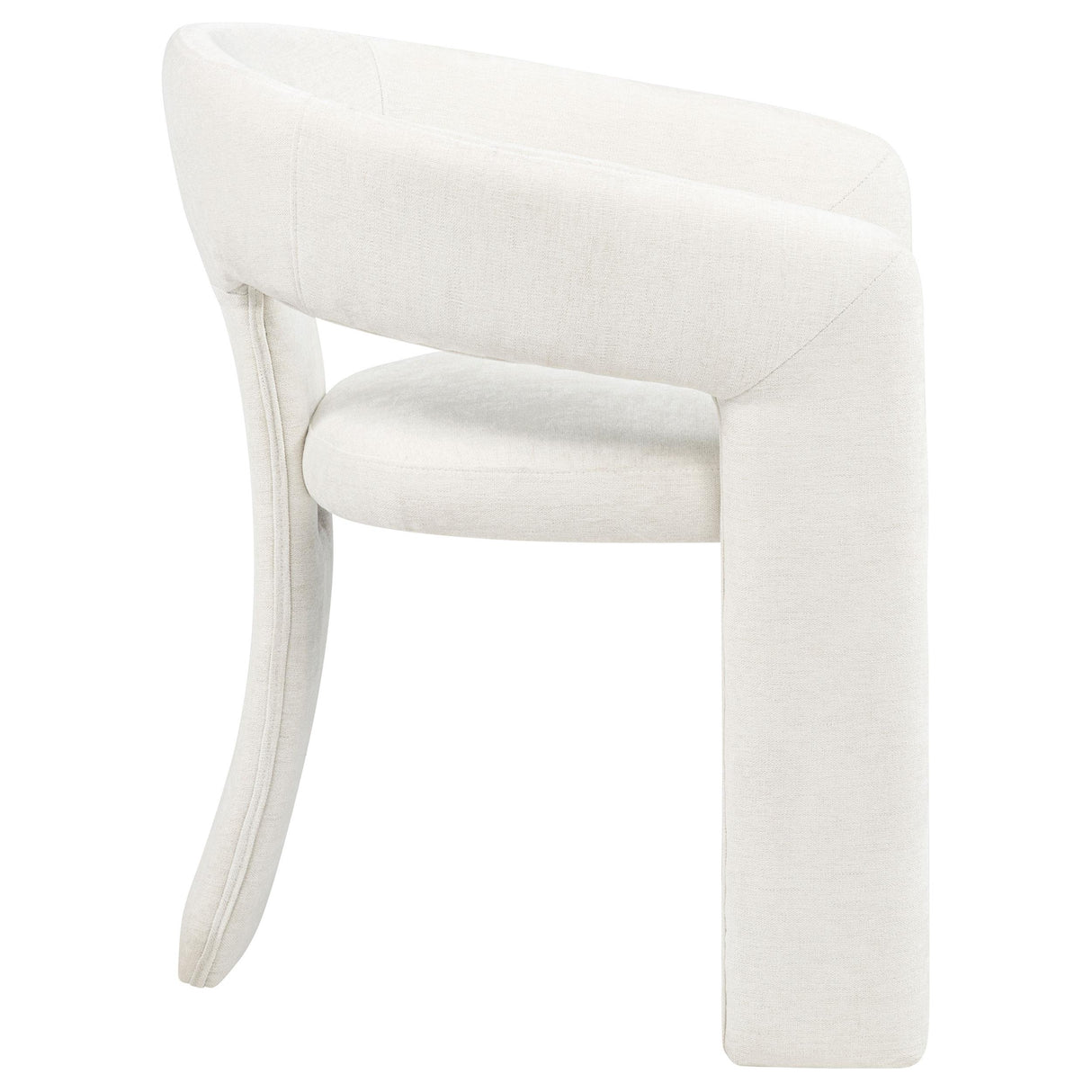 Carlow White Upholstered Dining Arm Chair, Set of 2 from Coaster - Luna Furniture