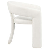 Carlow White Upholstered Dining Arm Chair, Set of 2 from Coaster - Luna Furniture