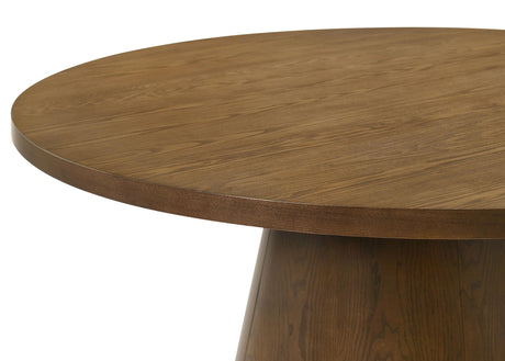 Franklin Dark Brown 5-piece 54-inch Round Dining Table Set from Coaster - Luna Furniture