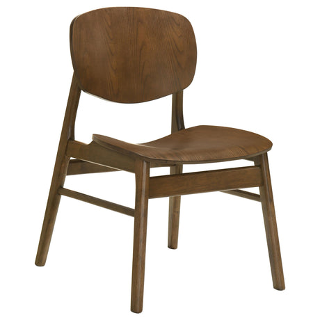 Franklin Dark Brown 5-piece 54-inch Round Dining Table Set from Coaster - Luna Furniture