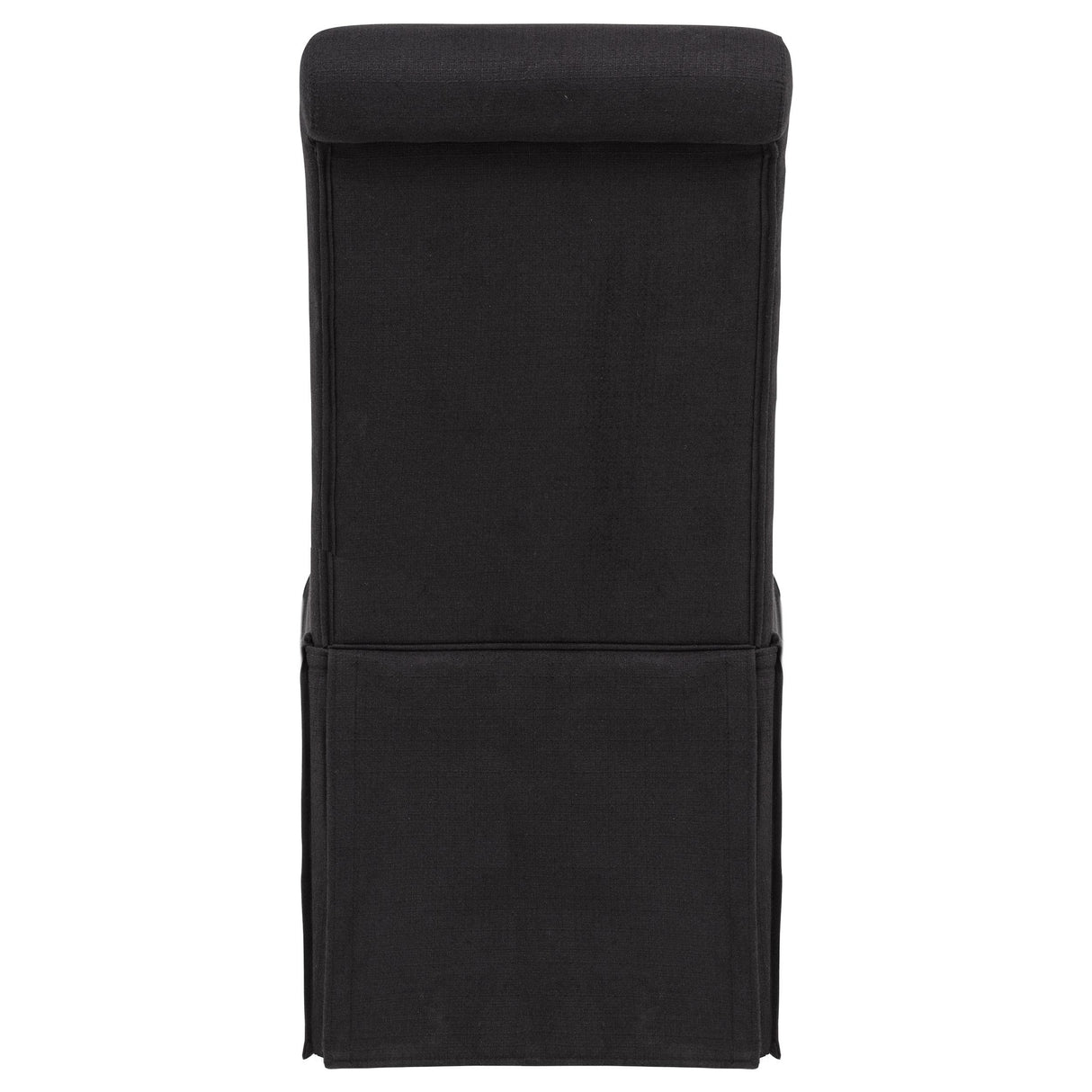 Shawna Black Upholstered Skirted Side Chair, Set of 2 from Coaster - Luna Furniture