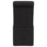 Shawna Black Upholstered Skirted Side Chair, Set of 2 from Coaster - Luna Furniture