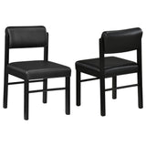 Kehoe Black Upholstered Dining Side Chair, Set of 2 from Coaster - Luna Furniture