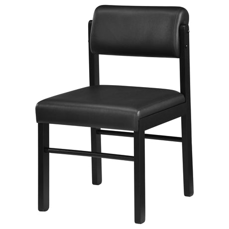 Kehoe Black Upholstered Dining Side Chair, Set of 2 from Coaster - Luna Furniture