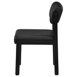 Kehoe Black Upholstered Dining Side Chair, Set of 2 from Coaster - Luna Furniture