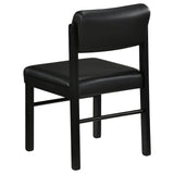 Kehoe Black Upholstered Dining Side Chair, Set of 2 from Coaster - Luna Furniture
