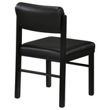 Kehoe Black Upholstered Dining Side Chair, Set of 2 from Coaster - Luna Furniture
