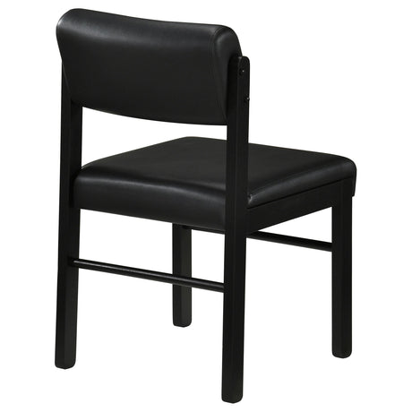 Kehoe Black Upholstered Dining Side Chair, Set of 2 from Coaster - Luna Furniture