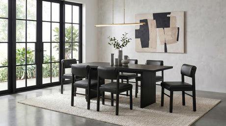 Kehoe Black Upholstered Dining Side Chair, Set of 2 from Coaster - Luna Furniture