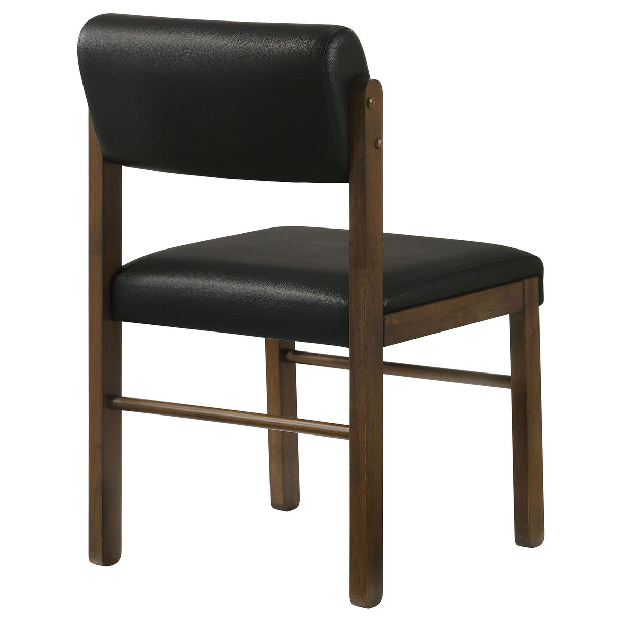 Kehoe Walnut/Black Upholstered Dining Side Chair, Set of 2 from Coaster - Luna Furniture