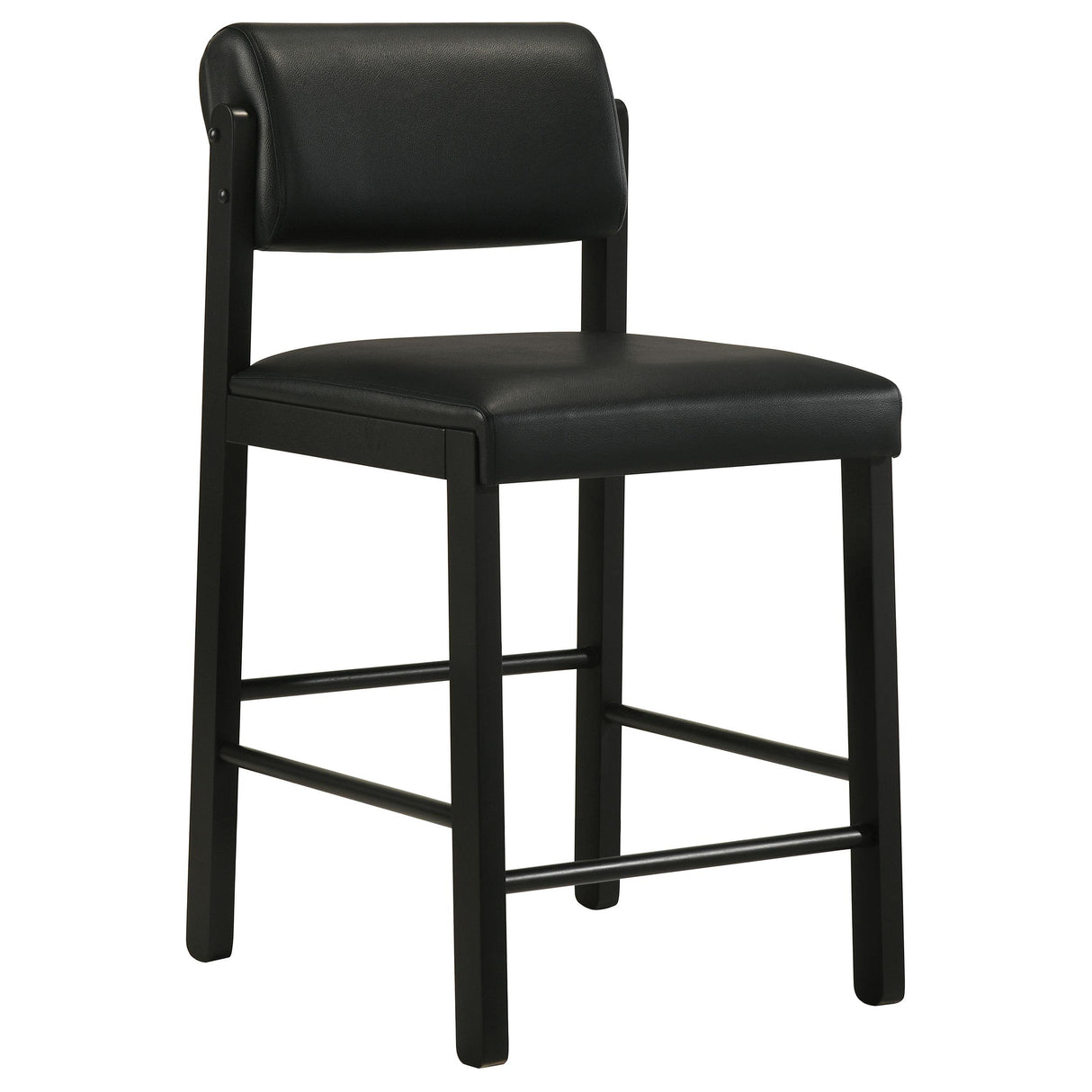 Kehoe Black Upholstered Counter Height Chair, Set of 2 from Coaster - Luna Furniture