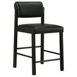 Kehoe Black Upholstered Counter Height Chair, Set of 2 from Coaster - Luna Furniture