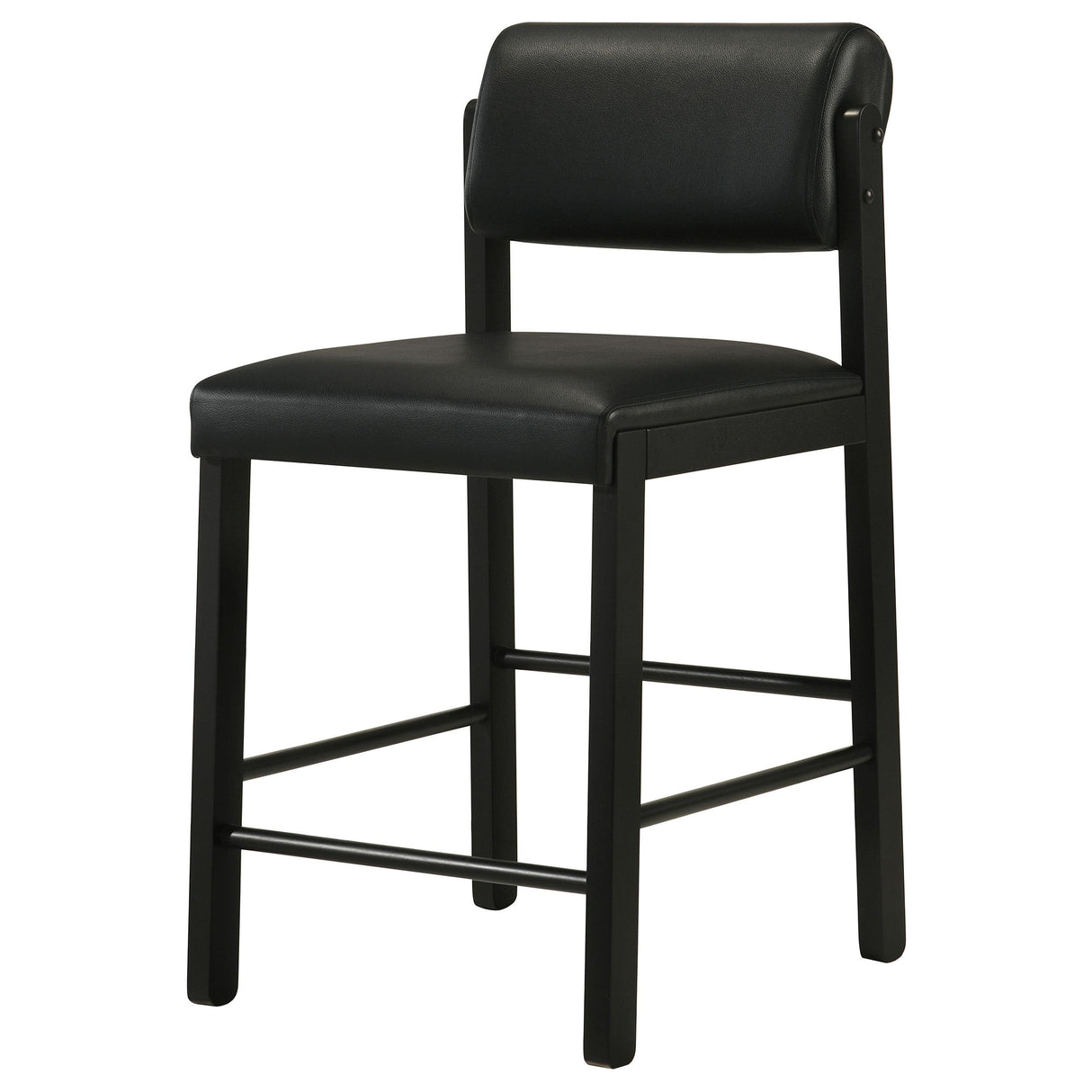 Kehoe Black Upholstered Counter Height Chair, Set of 2 from Coaster - Luna Furniture