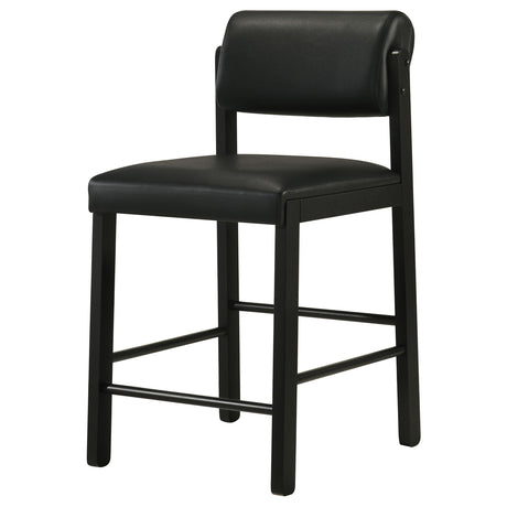 Kehoe Black Upholstered Counter Height Chair, Set of 2 from Coaster - Luna Furniture