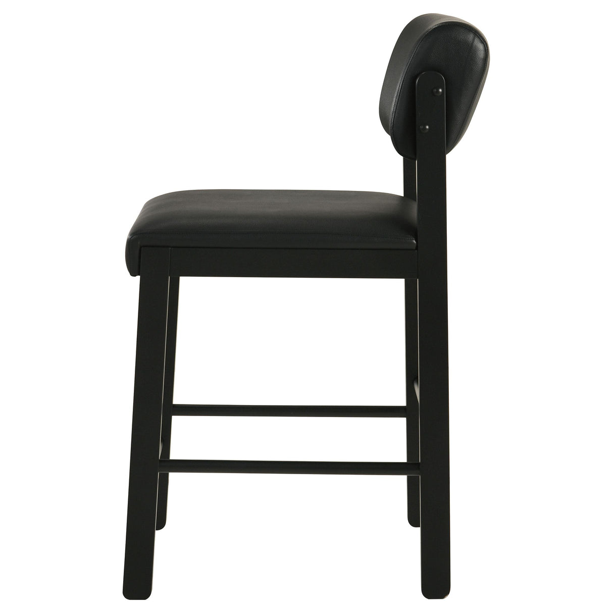 Kehoe Black Upholstered Counter Height Chair, Set of 2 from Coaster - Luna Furniture