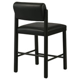 Kehoe Black Upholstered Counter Height Chair, Set of 2 from Coaster - Luna Furniture