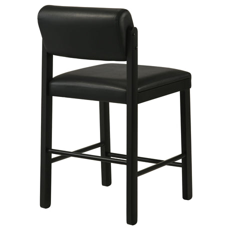 Kehoe Black Upholstered Counter Height Chair, Set of 2 from Coaster - Luna Furniture