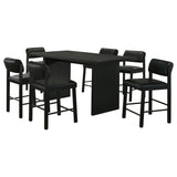 Kehoe Black Upholstered Counter Height Chair, Set of 2 from Coaster - Luna Furniture