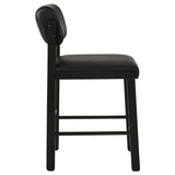 Kehoe Black Upholstered Counter Height Chair, Set of 2 from Coaster - Luna Furniture