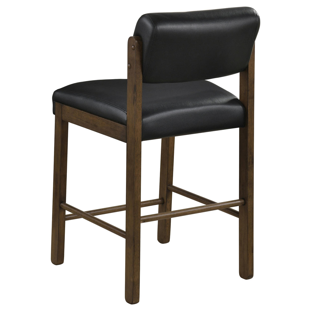 Kehoe Walnut / Black Upholstered Counter Height Chair, Set of 2 from Coaster - Luna Furniture
