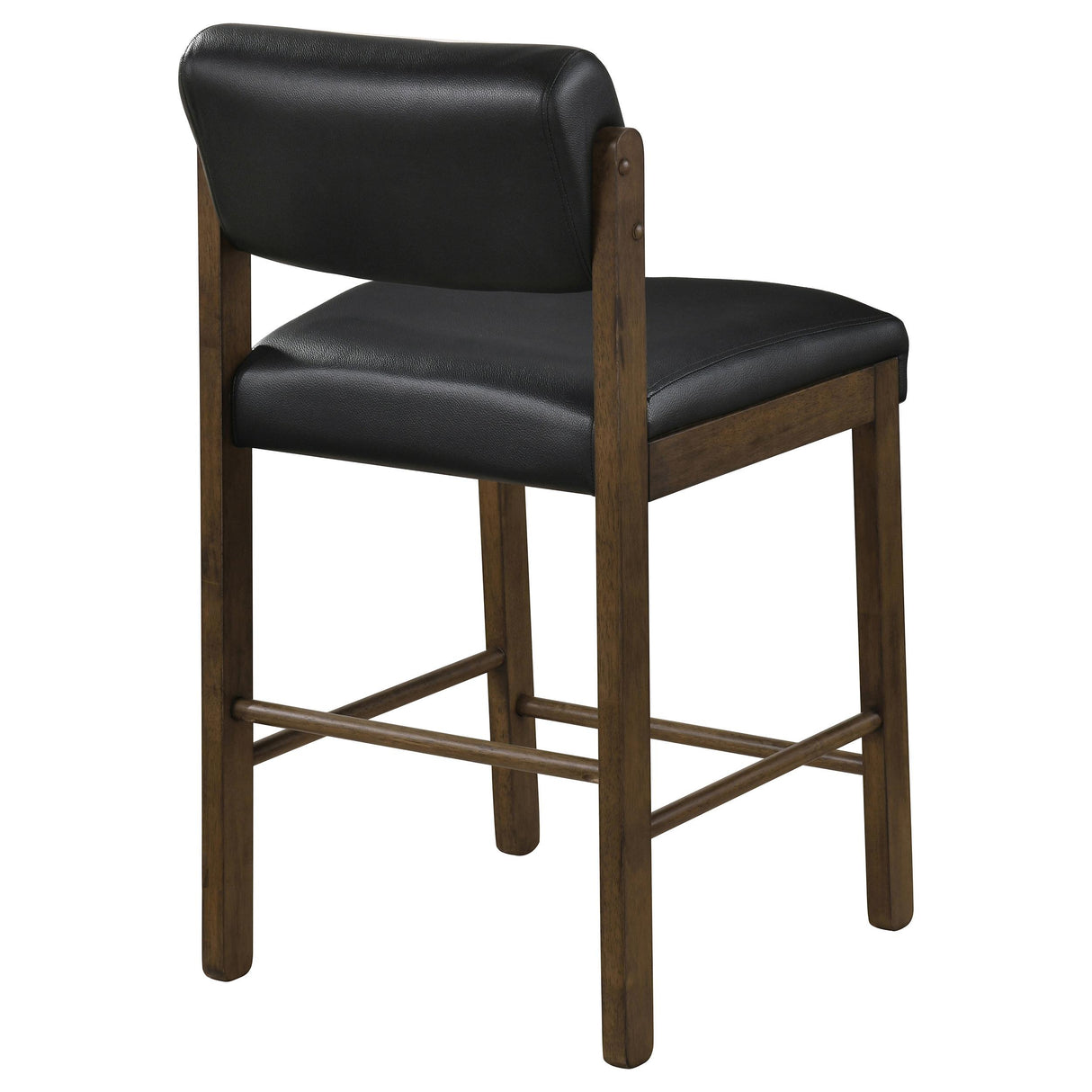 Kehoe Walnut / Black Upholstered Counter Height Chair, Set of 2 from Coaster - Luna Furniture